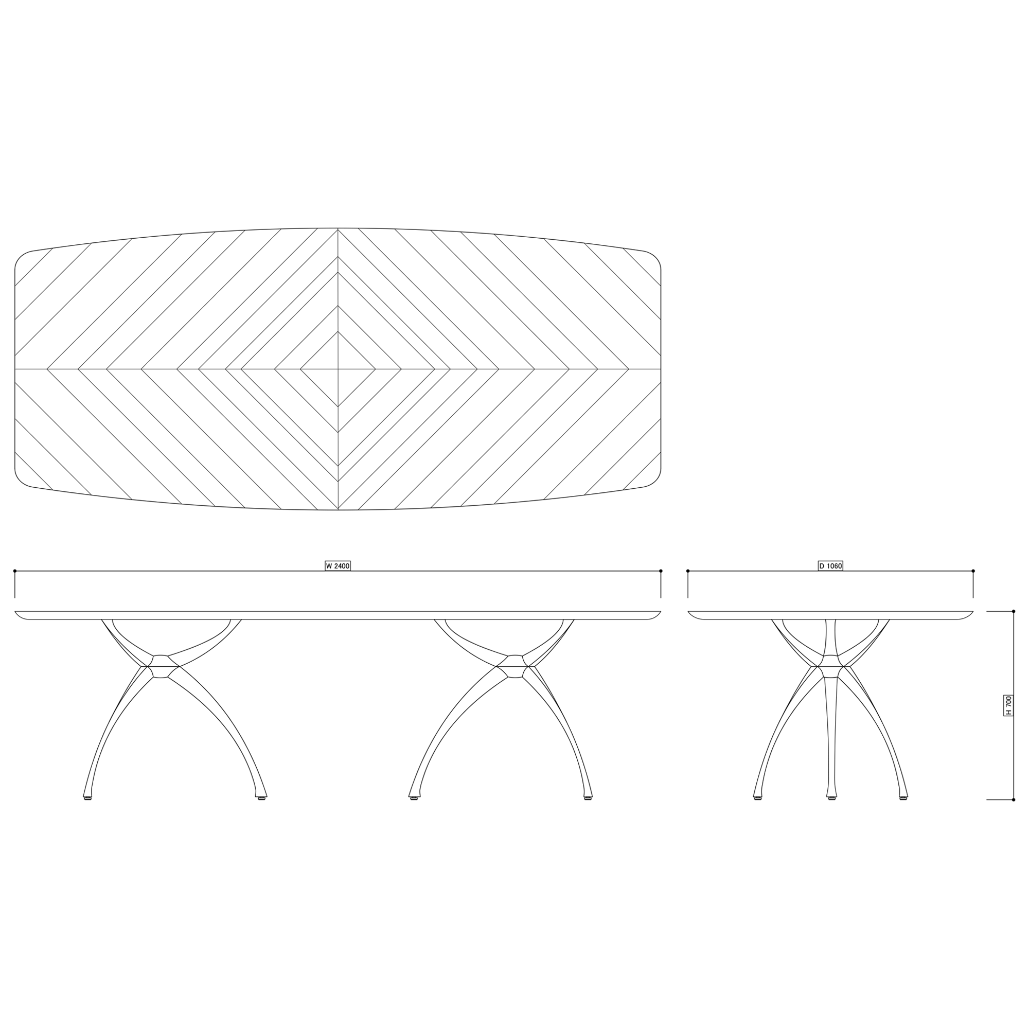 チャンネル貼り(オーク、ウォルナット)
