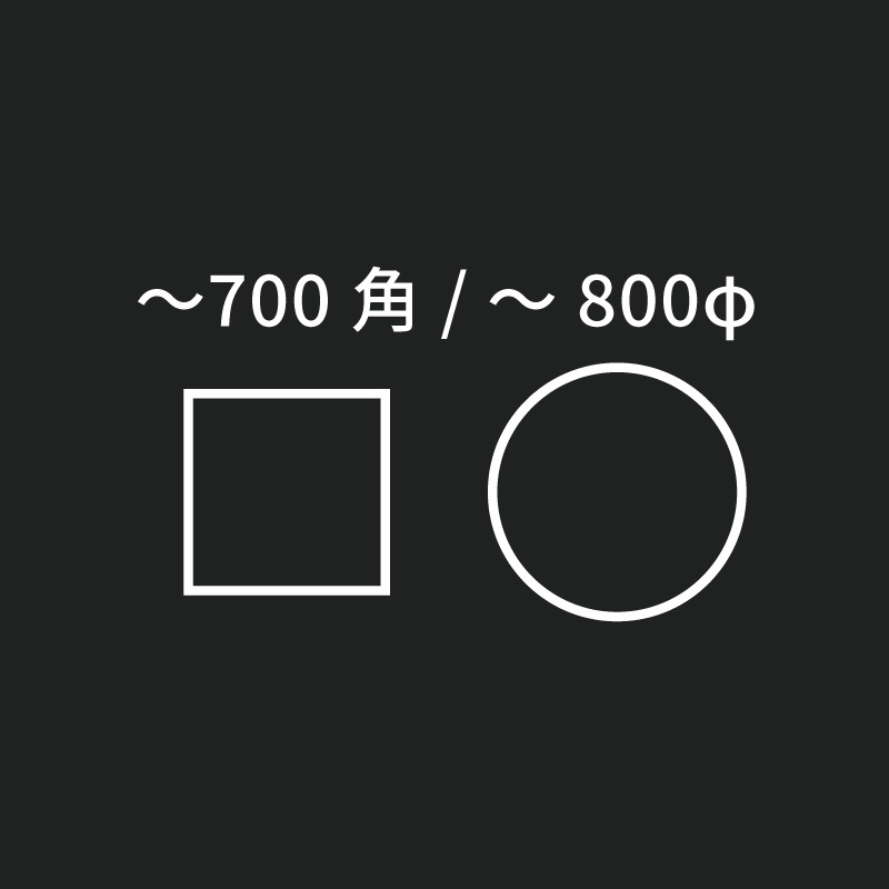 ~700角/~800φ